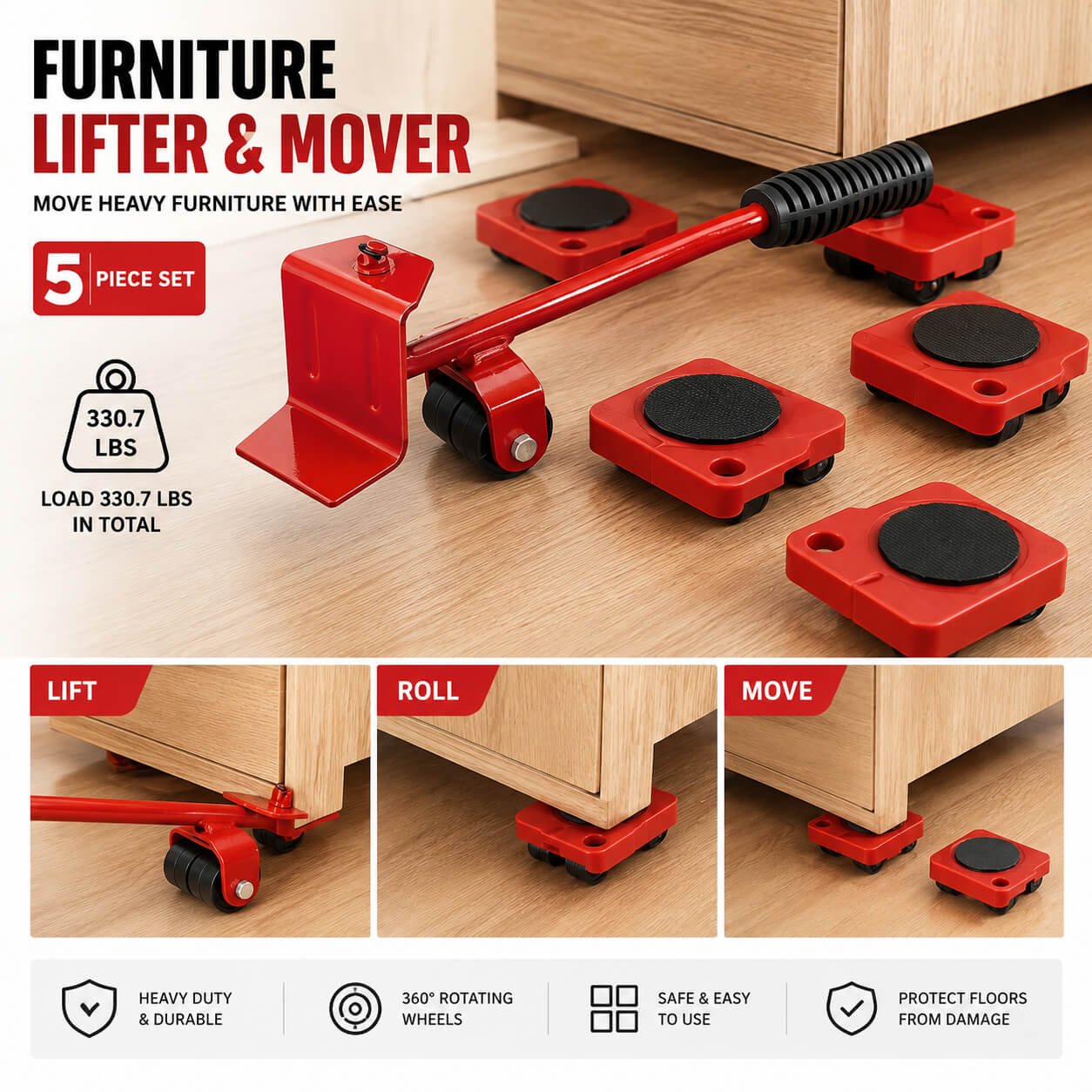 Furniture Lifter & Mover Set