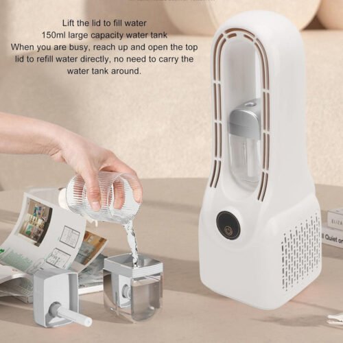Bladeless Humidifying Tower Fan | مروحة مرطبة بدون شفرات