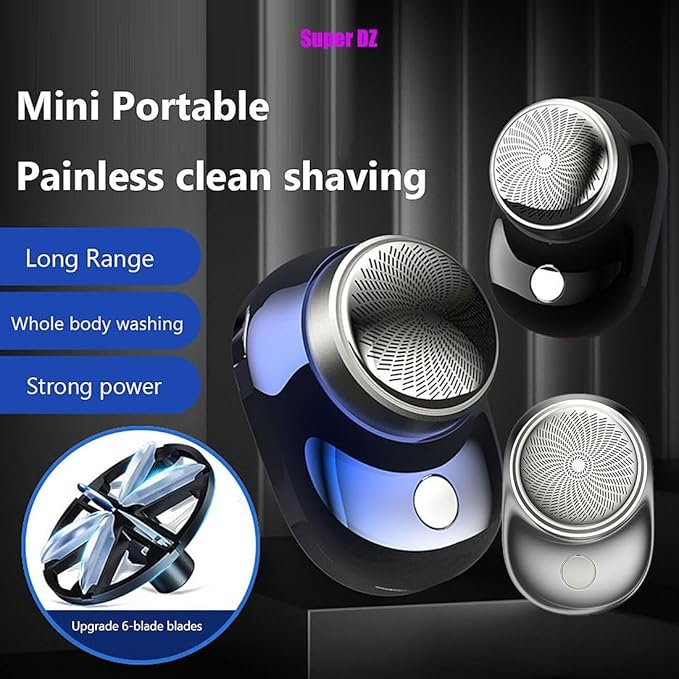 Electric Razor for Men – Waterproof Rechargeable Shaver | Quick-Charging 3-in-1 Face, Neck & Body Grooming Trimmer