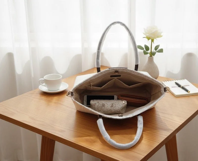 Royal Monogram Tote Handbag for Women | Elegant Shoulder Bag - Image 2