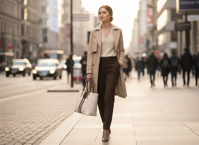 Royal Monogram Tote Handbag for Women | Elegant Shoulder Bag - Image 3